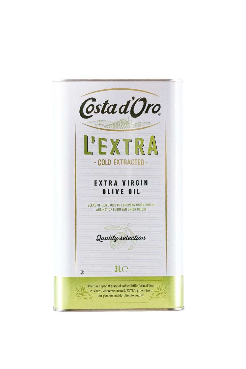 Dầu olive extra virgin COSTA D ORO thùng 3L