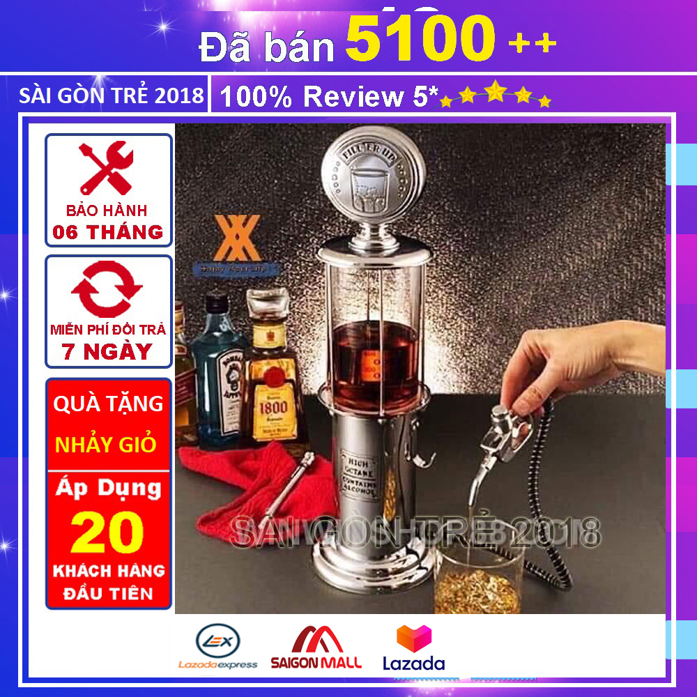 Bình rót riệu kiểu cây xăng - hiện đại cần thiết cho dịp cuối năm. 160c199
