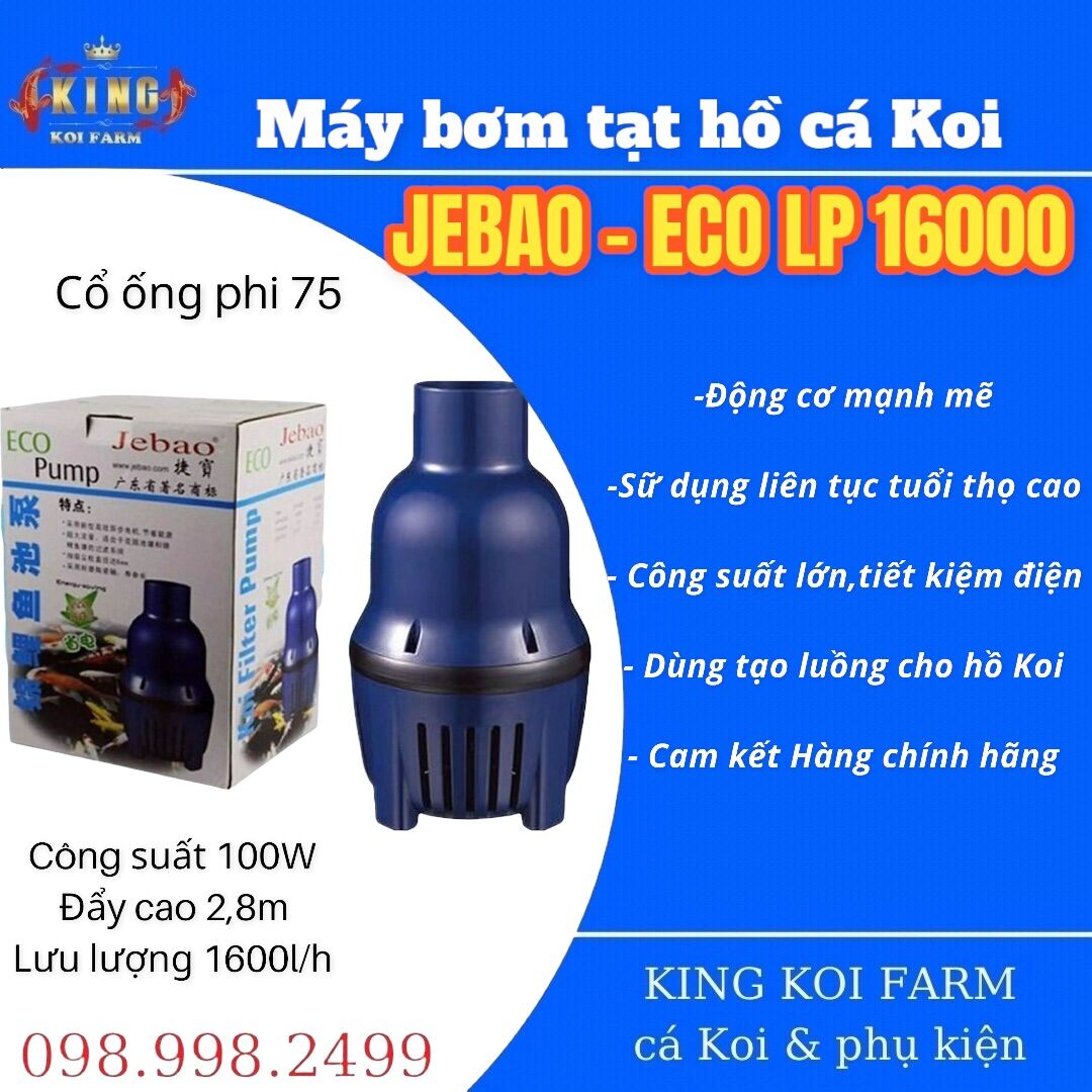 Máy bơm tạt hồ koi jebao lp 16000 – 22000 – 26000 – 35000 - 40000 – 45000 – 55000