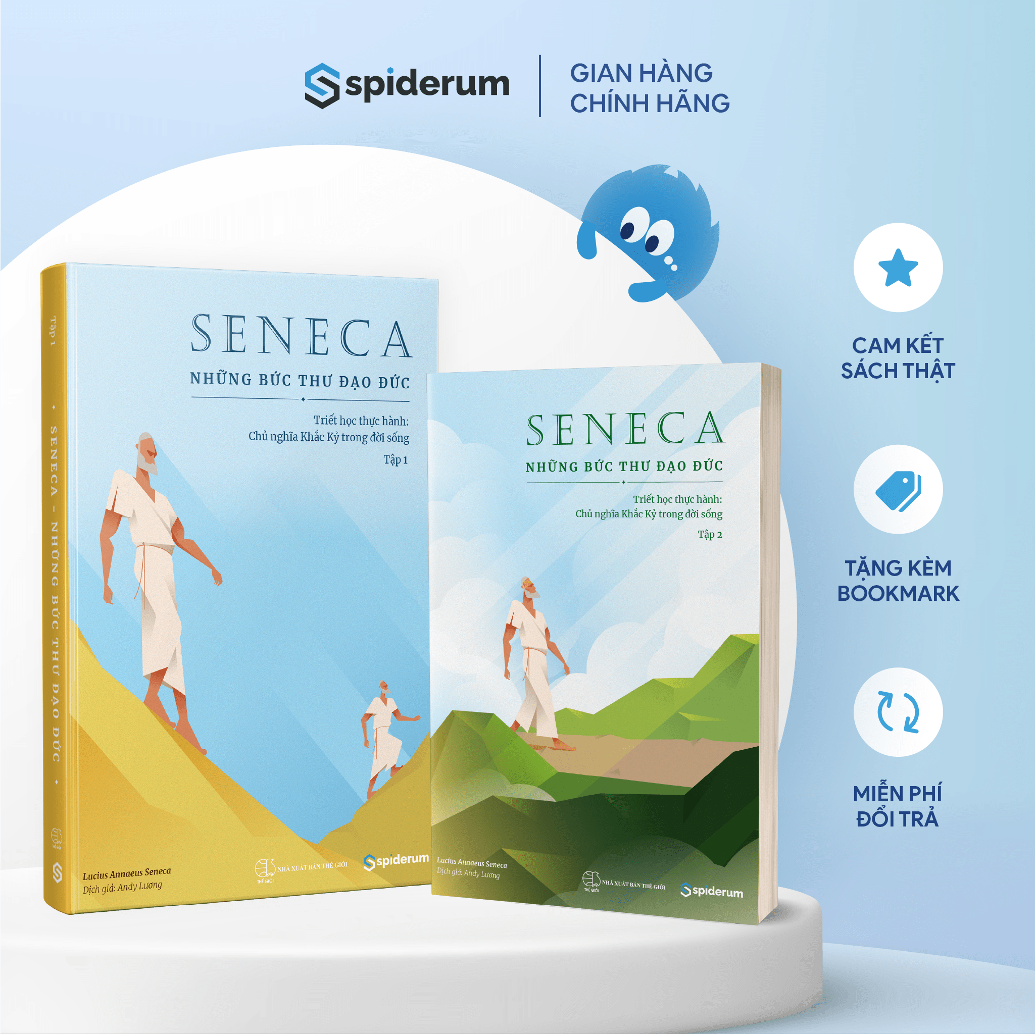 Combo Sách Seneca: Những Bức Thư Đạo Đức - Chủ Nghĩa Khắc Kỷ Trong Đời Sống Tập 1+2 - Tâm thế vững vàng trước khủng hoảng kinh tế