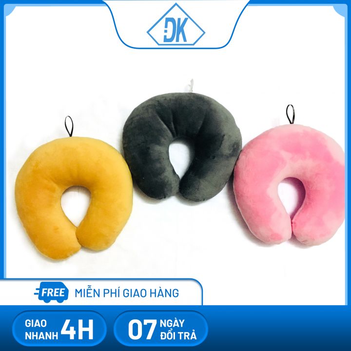 Gối kê cổ, gối chữ u, gối cổ êm mịn thích hợp ngủ trưa văn phòng, gối đi tàu xe Đăng Khoa 79 - Goi ke co Goi Chu U Goi Co - neck pillow - u-shaped pillow