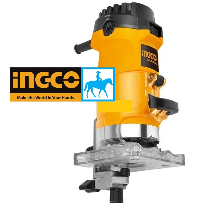 Máy phay gỗ máy cắt mép 6mm 500w ingco plm5002