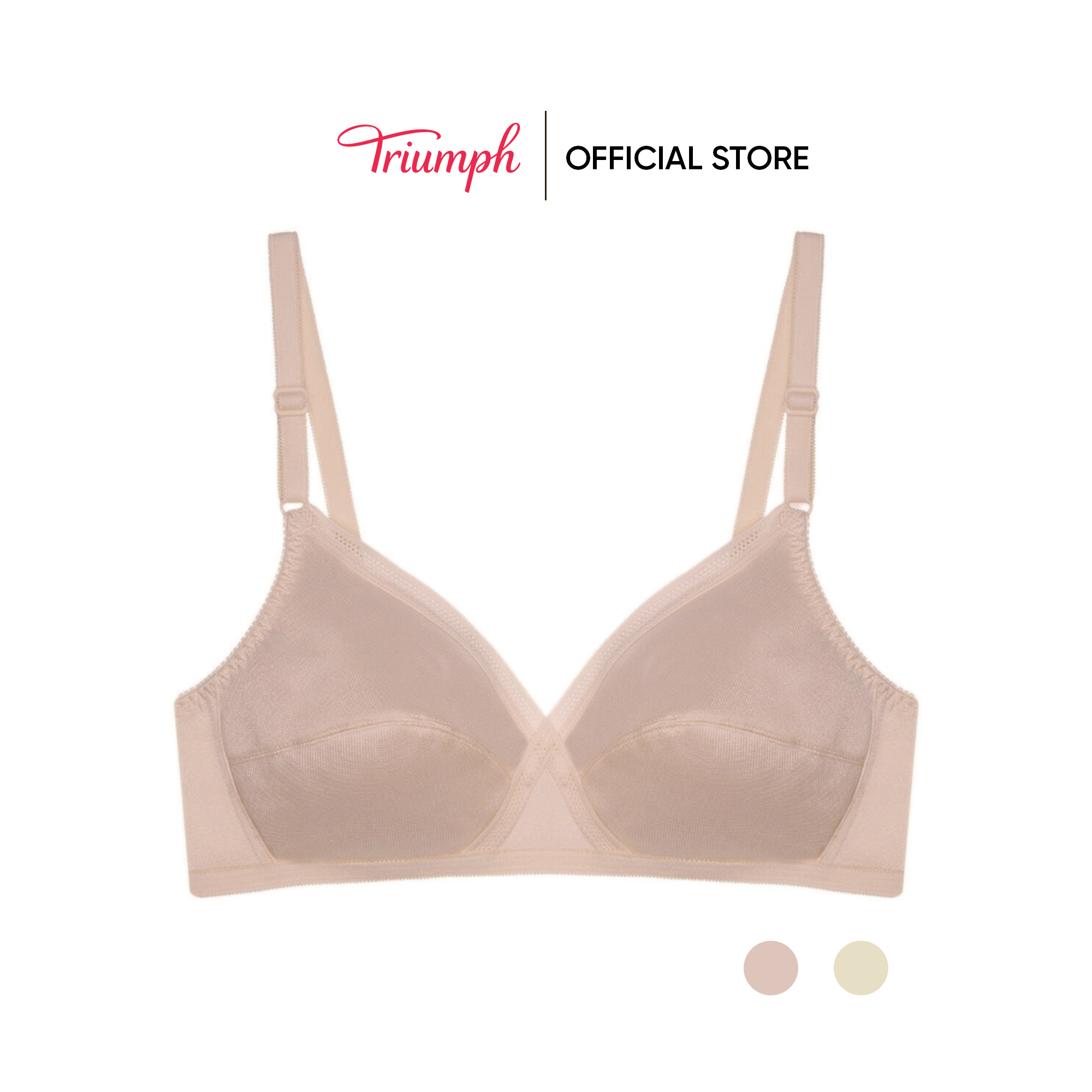 Áo ngực Triumph D 151 HP VV Không Gọng, Mỏng Nhẹ, Không Đệm Mút (Quả Ngực Nhọn)