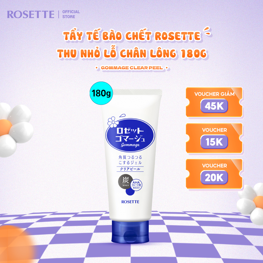 Tẩy Tế Bào Chết Rosette Thu Nhỏ Lỗ Chân Lông Gommage Clear Peel 180G