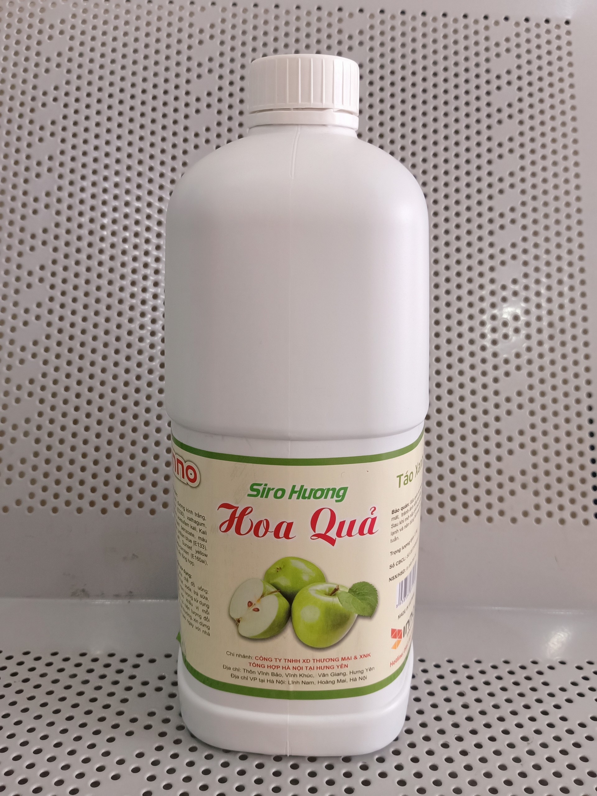 Siro hoa quả can vuông 2lít vị Táo xanh