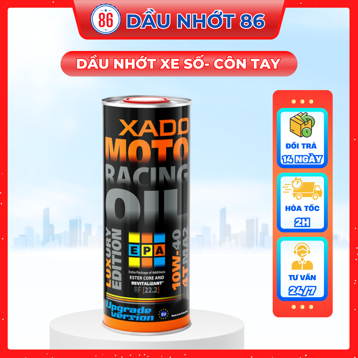 Dầu nhớt tổng hợp siêu cao cấp Xado Racing New Version (RF 22.2)