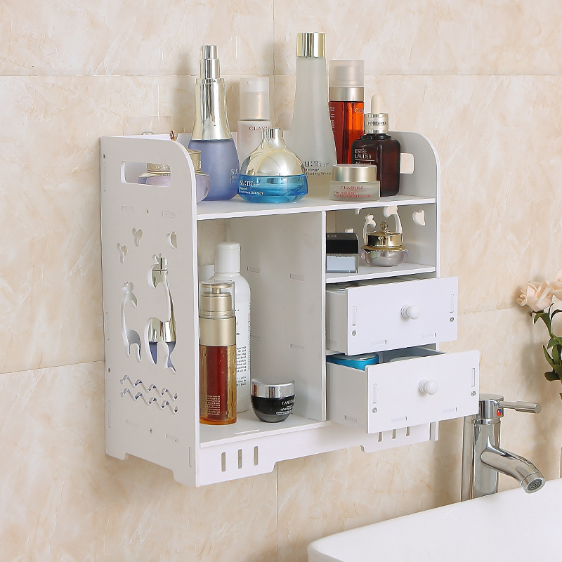 Kệ treo nhà tắm tủ đựng mỹ phẩm treo tường KT2 chất liệu bền đẹp gọn gàng sang trọng phù hợp mọi không gian nhà tắm