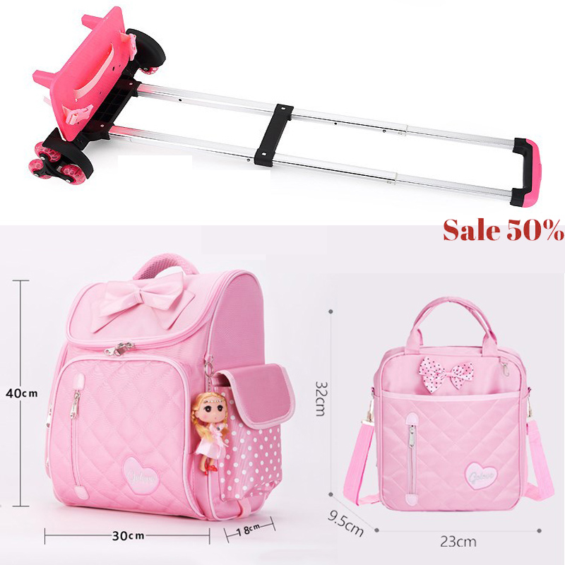 BALO KÉO 6 bánh cho học sinh,BALO Kéo Dụ Lịch, Cặp Chống Gù,Balo –túi sách cho bé gái,Ba lô xinh xắn,(Chống Gù) Cho Học sinh (GIÁ-50%),Thiết Kế Siêu Nhẹ Có nhiều ngăn đựng tiện dụng cho bé.BH 6T 1 đổi 1 Bởi TECH 365 shop