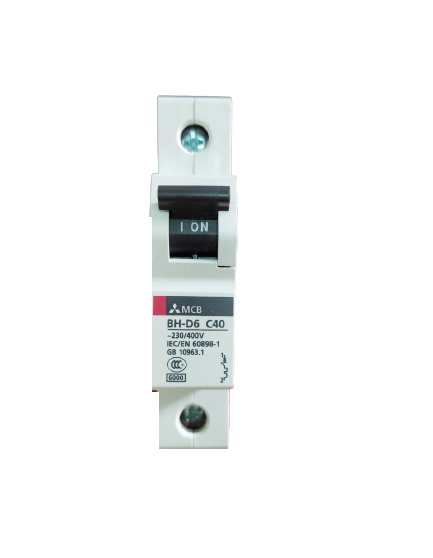 Cầu dao điện át tép mcb 1 pha 6ka mitsubishi bh-d6 1p 10-20a type c n