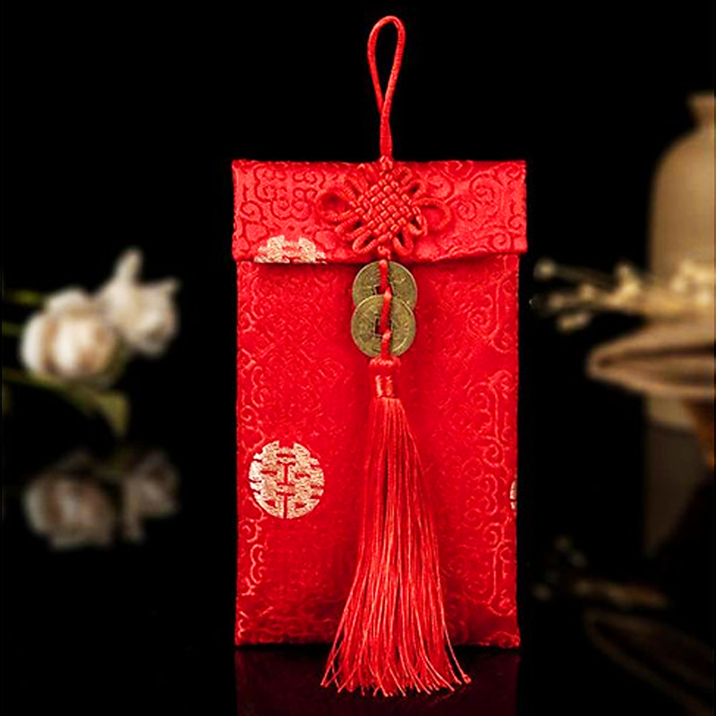 Bao lì xì 2023 vải gấm cao cấp - bao lì xì cưới - bao nạp tài mùa cưới vải nhung