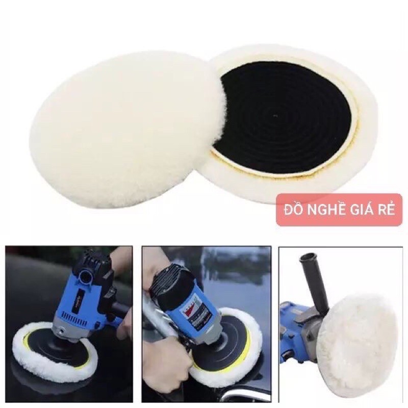 Bánh lông cừu đánh bóng xoá xước 5 in