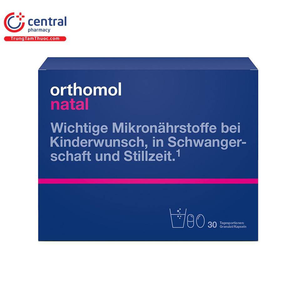 Viên bổ trứng Orthomol Natal - Vitamin bà bầu của Đức bổ sung 25 vitamin và dưỡng chất cho phụ nữ chuẩn bị mang thai, có thai, cho con bú - Central Pharmacy