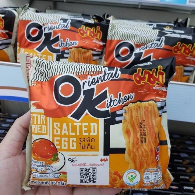 Mì trộn trứng muối ok thái 20k/ 1 gói 85gr