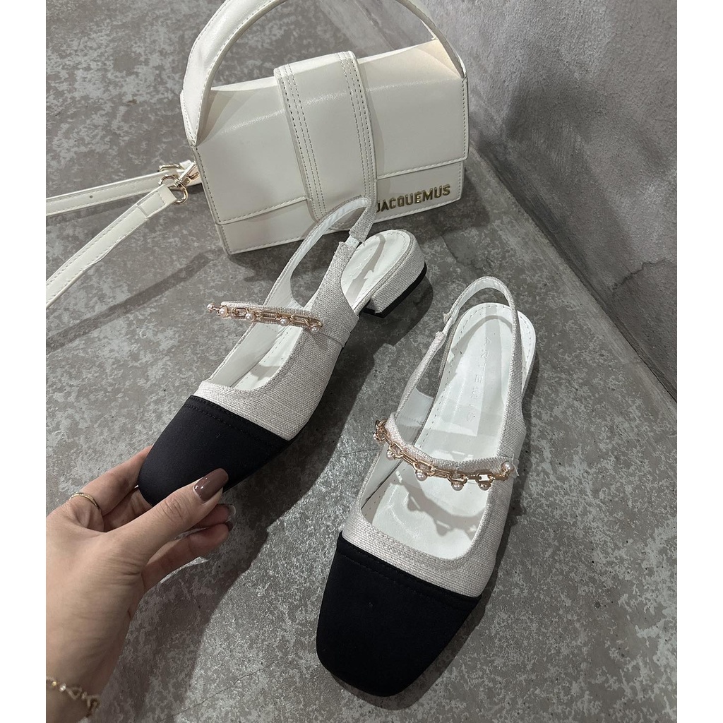 Sục búp bê c.n.k đế bệt gót 2cm
