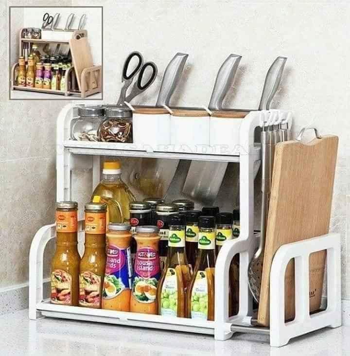 Kệ để gia vị chữ H ,kệ gia vị kèm khay để thớt,Chất Liệu Nhựa Cực Tốt, Cực Đẹp - Kệ Bếp - Kệ Đựng Gia Vị - Kệ Chữ H - Giúp cho không gian nhà luôn gọn gàng, ngăn nắp