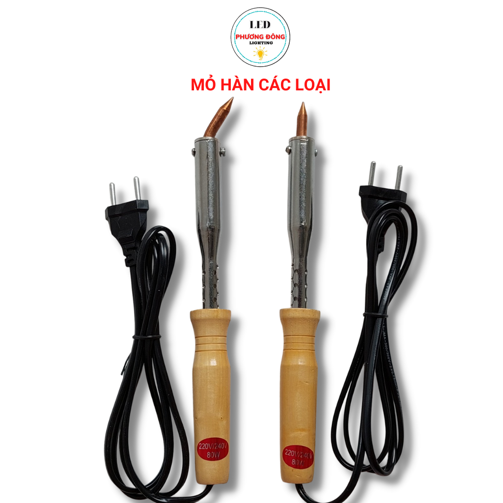Mỏ hàn điện 40w 60w 80w cán gỗ - cán nhựa