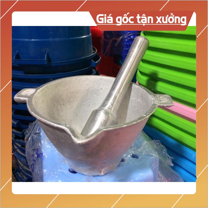 Bộ cối chày nhôm đúc Loại to size 20