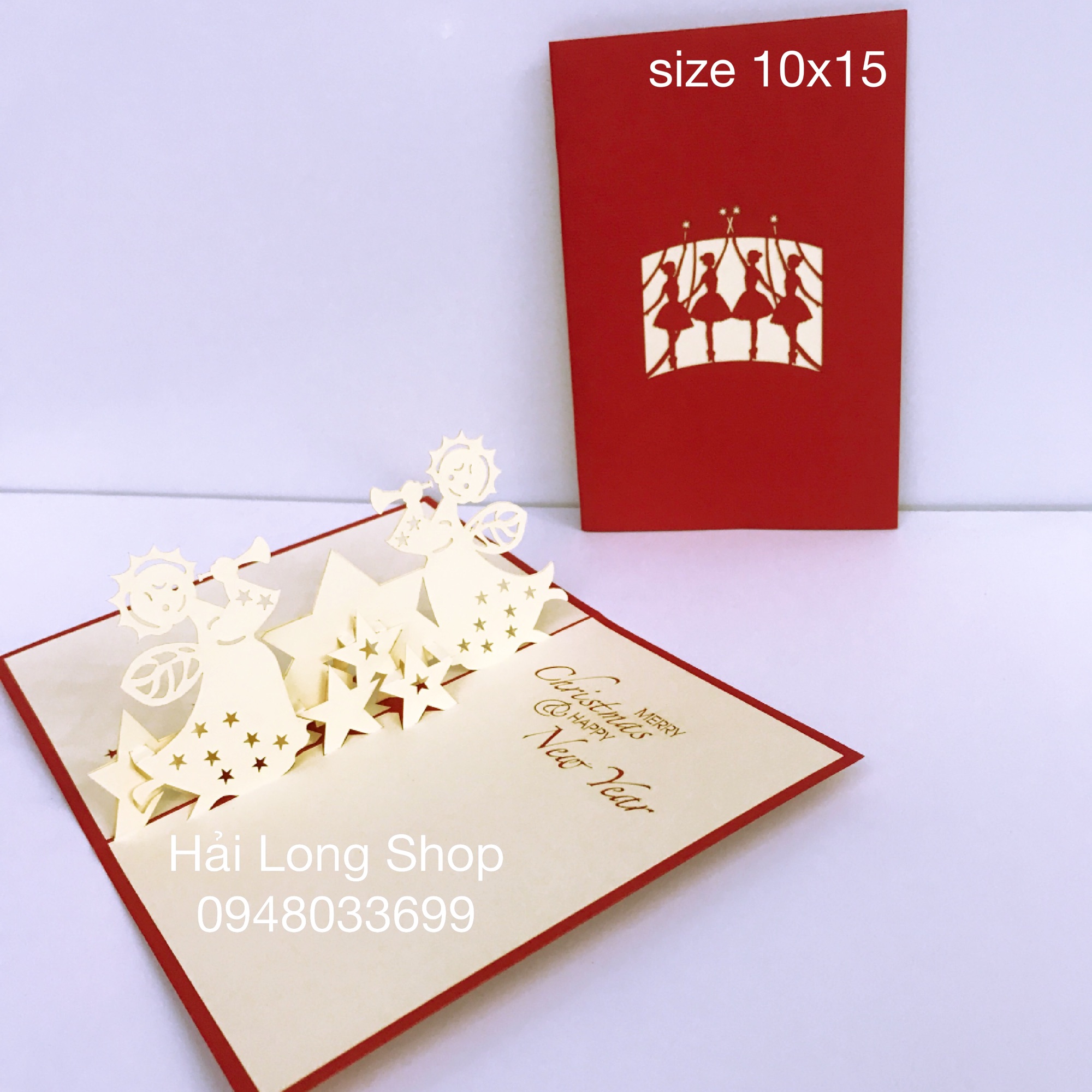 Thiên thần 2 - noel- thiệp 3d
