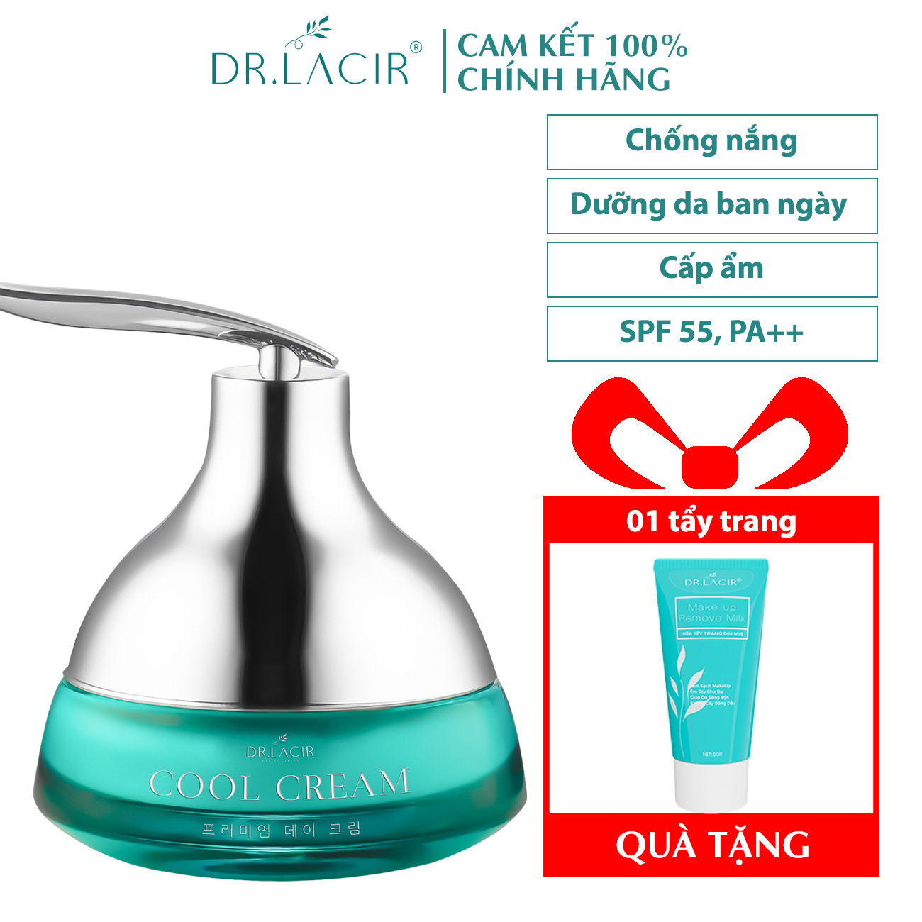 Cool Cream Kem Ngày Chống Nắng Dưỡng Da Make Up Dr.lacir
