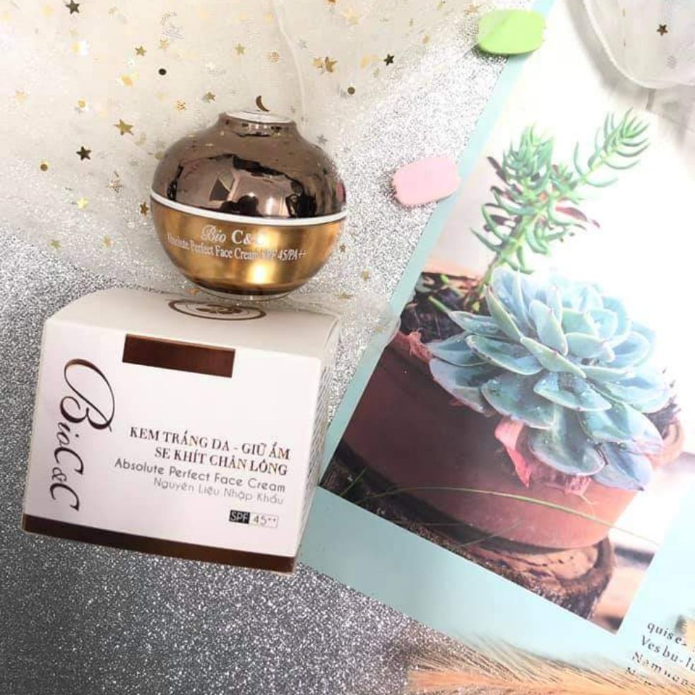 Kem Bioc&c dưỡng trắng giữ ẩm se khít chân lông 15g