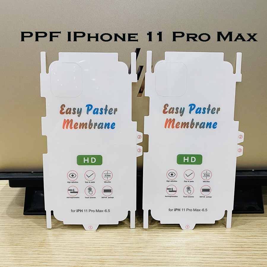Miếng dán ppf iphone 11 pro max + combo kính cường lực