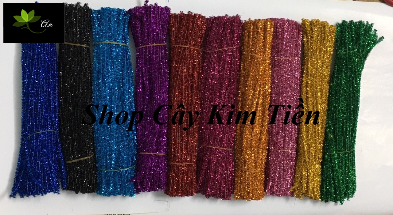 Kẽm kim tuyến, kẽm xù làm hoa đồ handmade