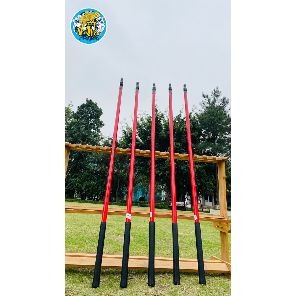 Cán Vợt Câu Đài Carbon HC Siêu Nhẹ Giá Đẹp 2m4 - Vũ Môn Fishing