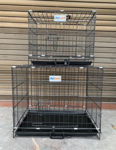Chuồng lồng vân đá sơn tĩnh điện cho chó mèo Size S