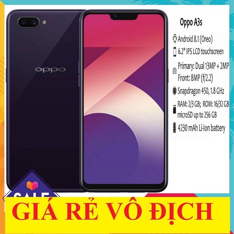 Điện Thoại Oppo A3S - Realme C1 Chính Hãng