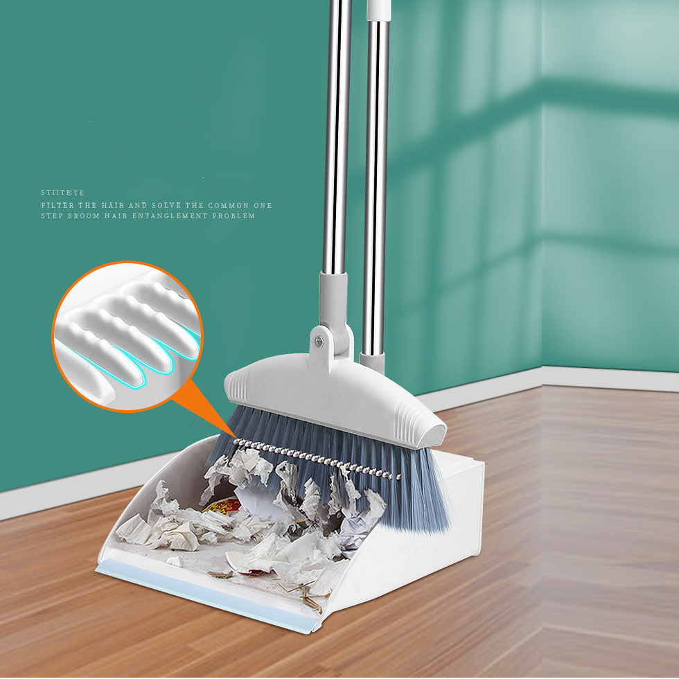 [HÀNG HOT MỚI VỀ] Bộ chổi kèm hót rác 2 trong 1 , chổi hót rác , bộ chổi quét bụi tay cầm dài xoay 180 độ và thẳng đứng cho gia đình , chổi quét bụi ngoài sân , chổi hút bụi trong nhà , chối quét bụi chống nước