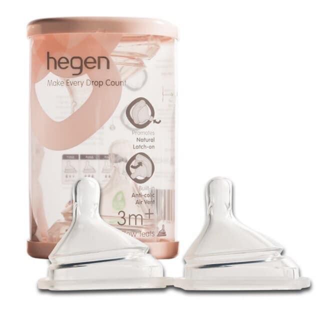 Núm ti thay thế bình hegen 0m+/1m+/3m+/6m+/y set 2 cái có hộp