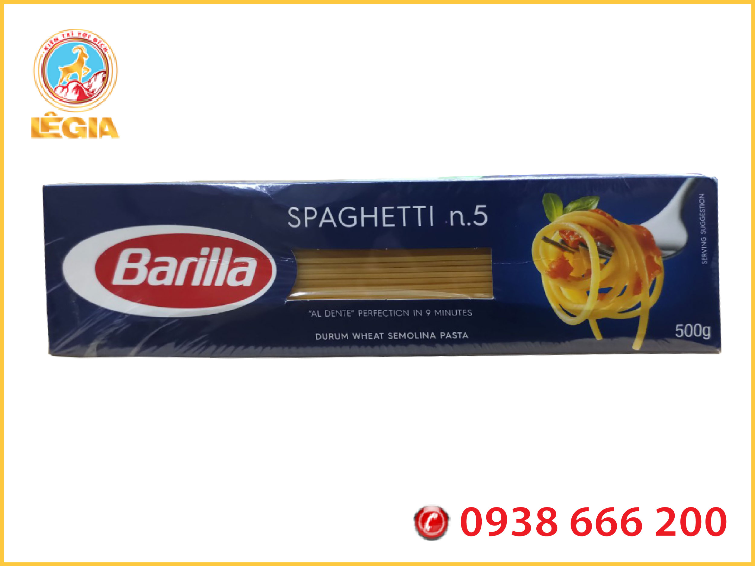 Mỳ ý spaghetti sợi số 5- 500g hiệu barilla