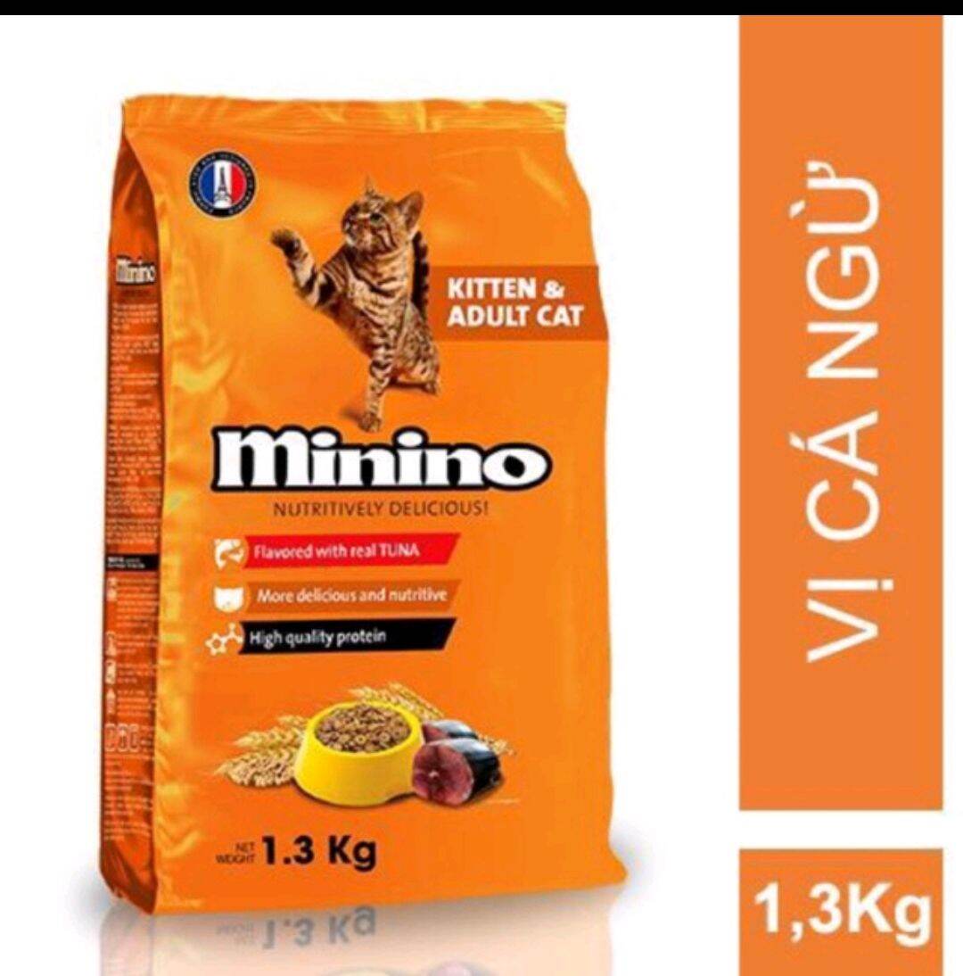 Thức ăn hạt cho mèo minino tuna 1.3kg