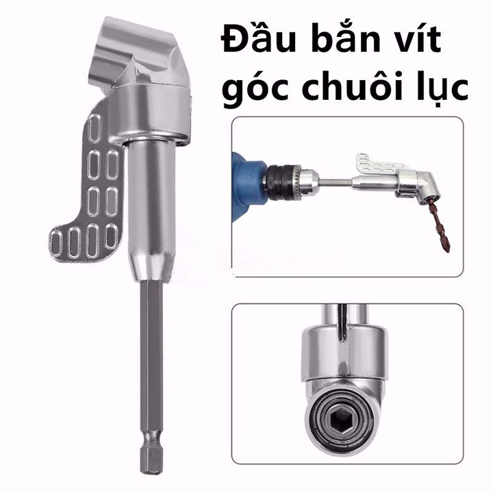 Đầu chuyển hướng khoan bắt vít góc hẹp - Đầu chuyển hướng máy khoan vặn vít góc chuôi lục