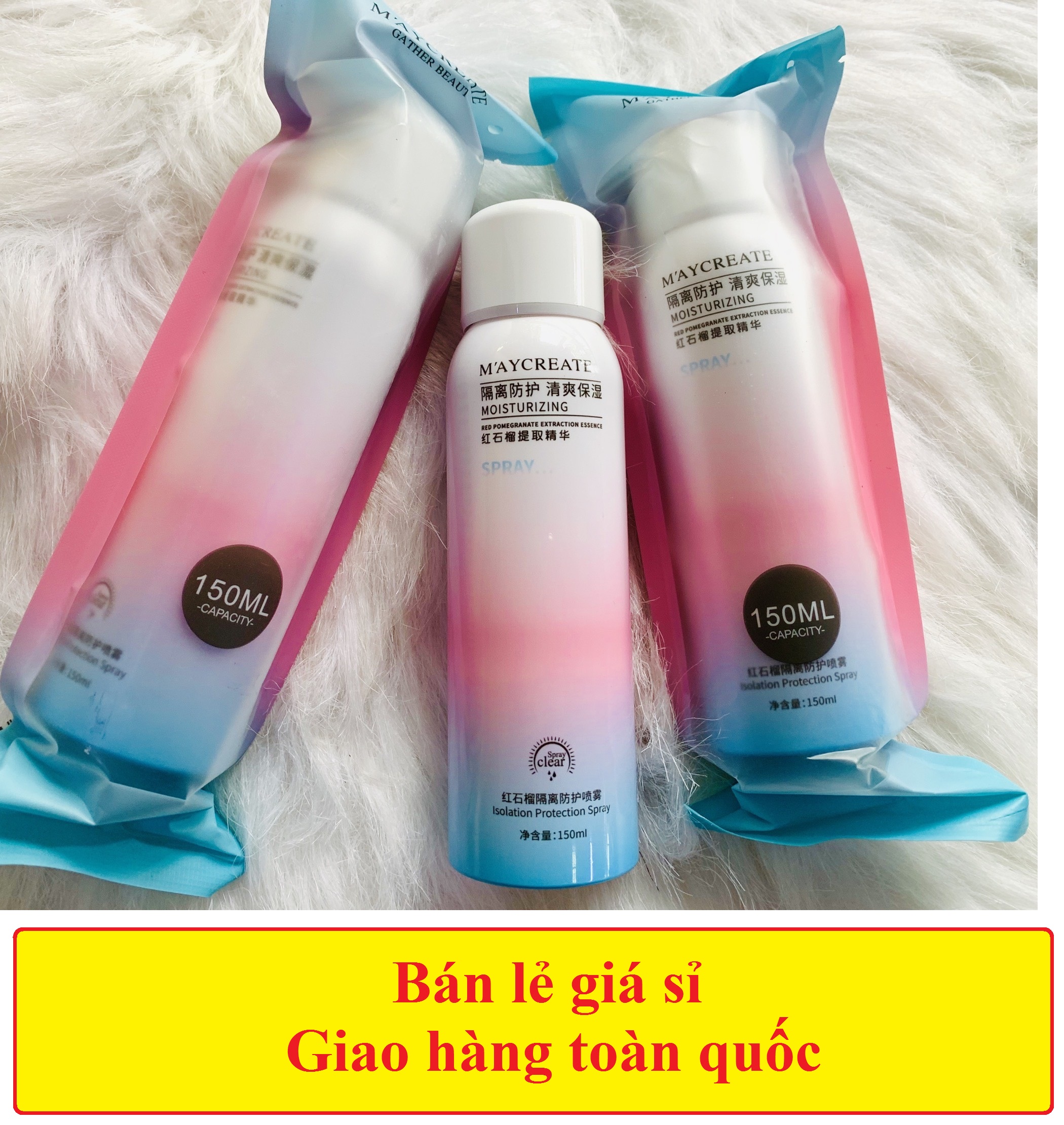 Xịt chống nắng spf35 maycreate 150ml
