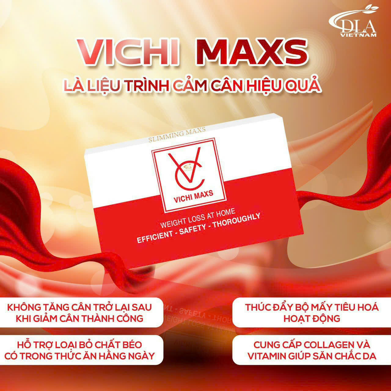 Thảo Mộc Vichi Maxs hỗ trợ giảm béo đẹp da an toàn - giảm cân không phải kiêng cử tập luyện