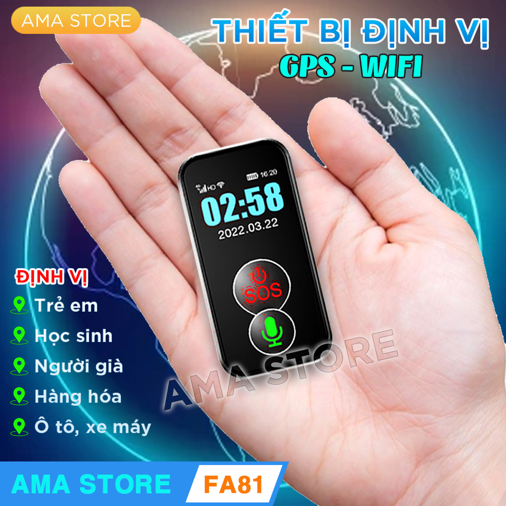 Định vị gps không dây thông minh fa81 dành cho trẻ em, học sinh, người già, hàng hóa, ô tô, xe máy hàng nhập khẩu