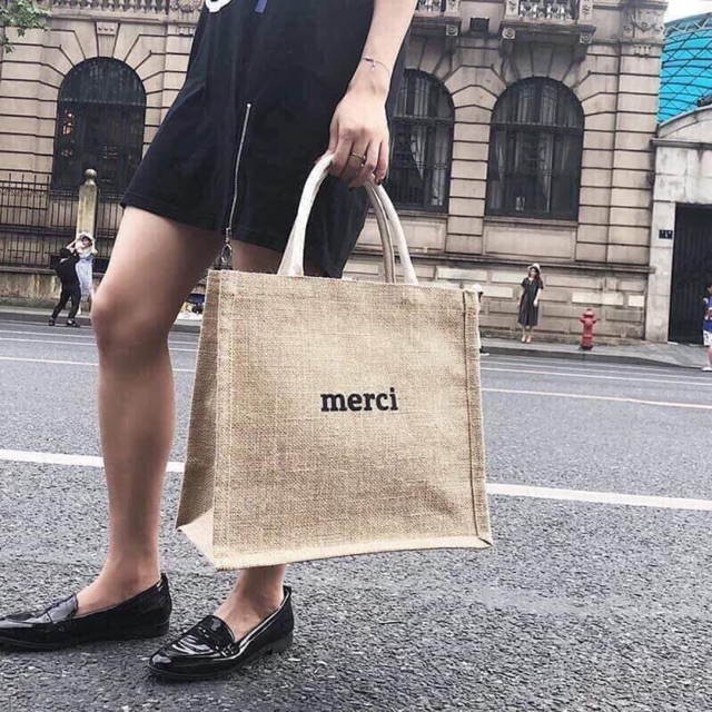 Túi Xách Cói Merci Phong Cách Vintage Siêu Hót