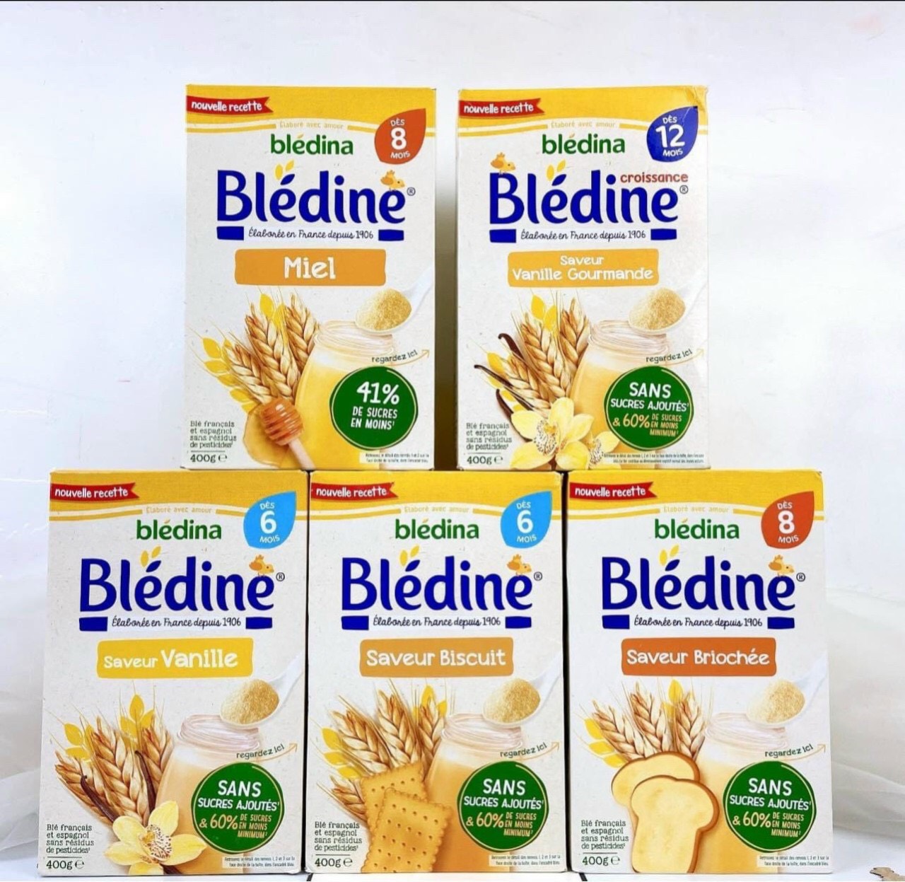Sale bột lắc sữa bledina hộp 400g đủ vị - date 2025