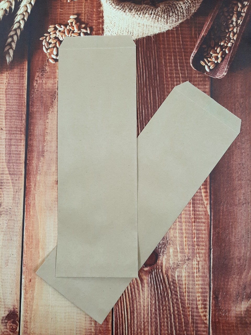 [HCM]100 TÚI GIẤY ĐỰNG BÁNH MÌ QUE (Giấy Kraft trơn 50gms)