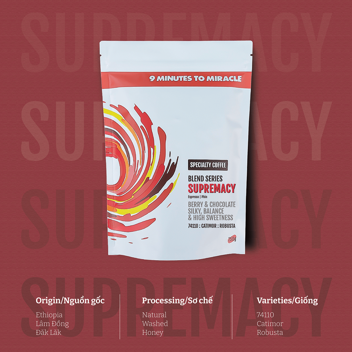 Cà Phê The Supremacy Blend | Specialty Coffee | Cà phê cho espresso
