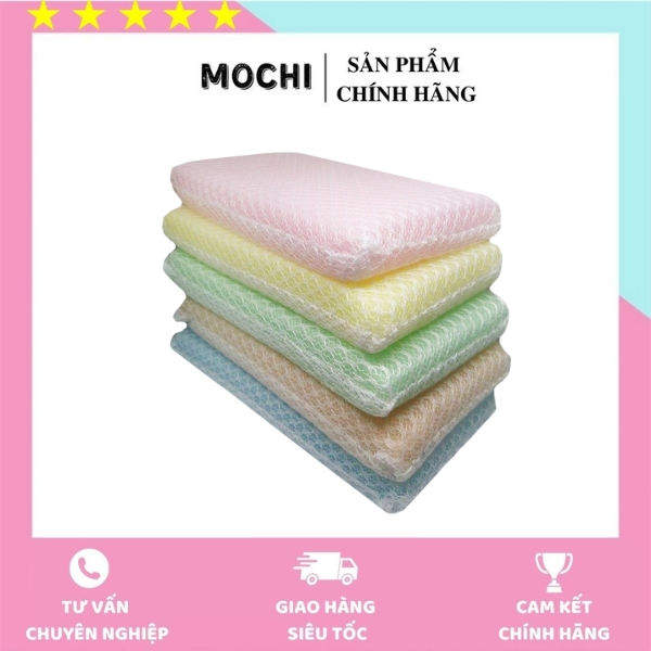 Set 5 miếng xốp rửa bát bọc lưới .