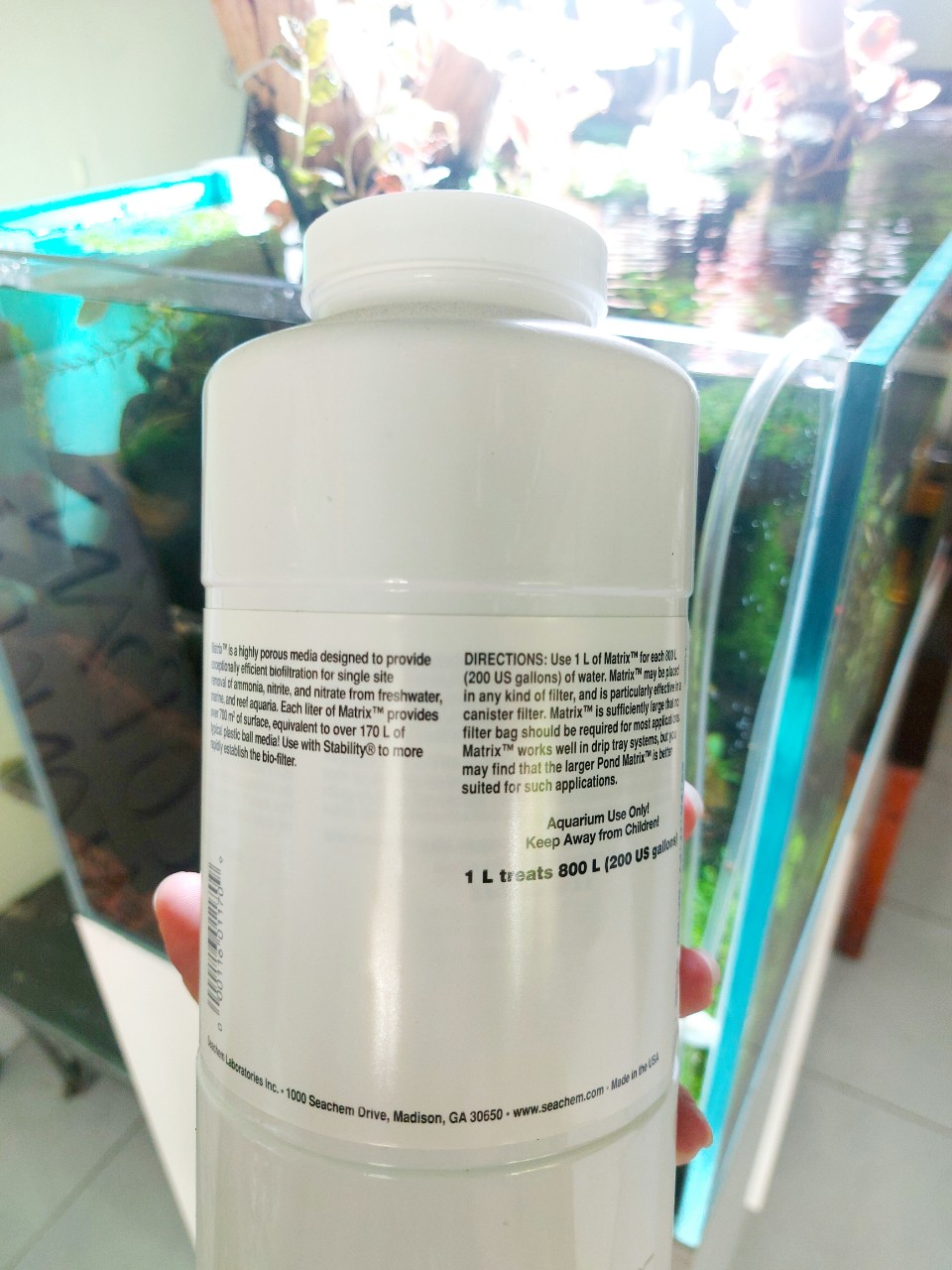 Matrix vật liệu lọc siêu cao cấp 1l hãng seachem mỹ- mộc thủy sinh thủ đức