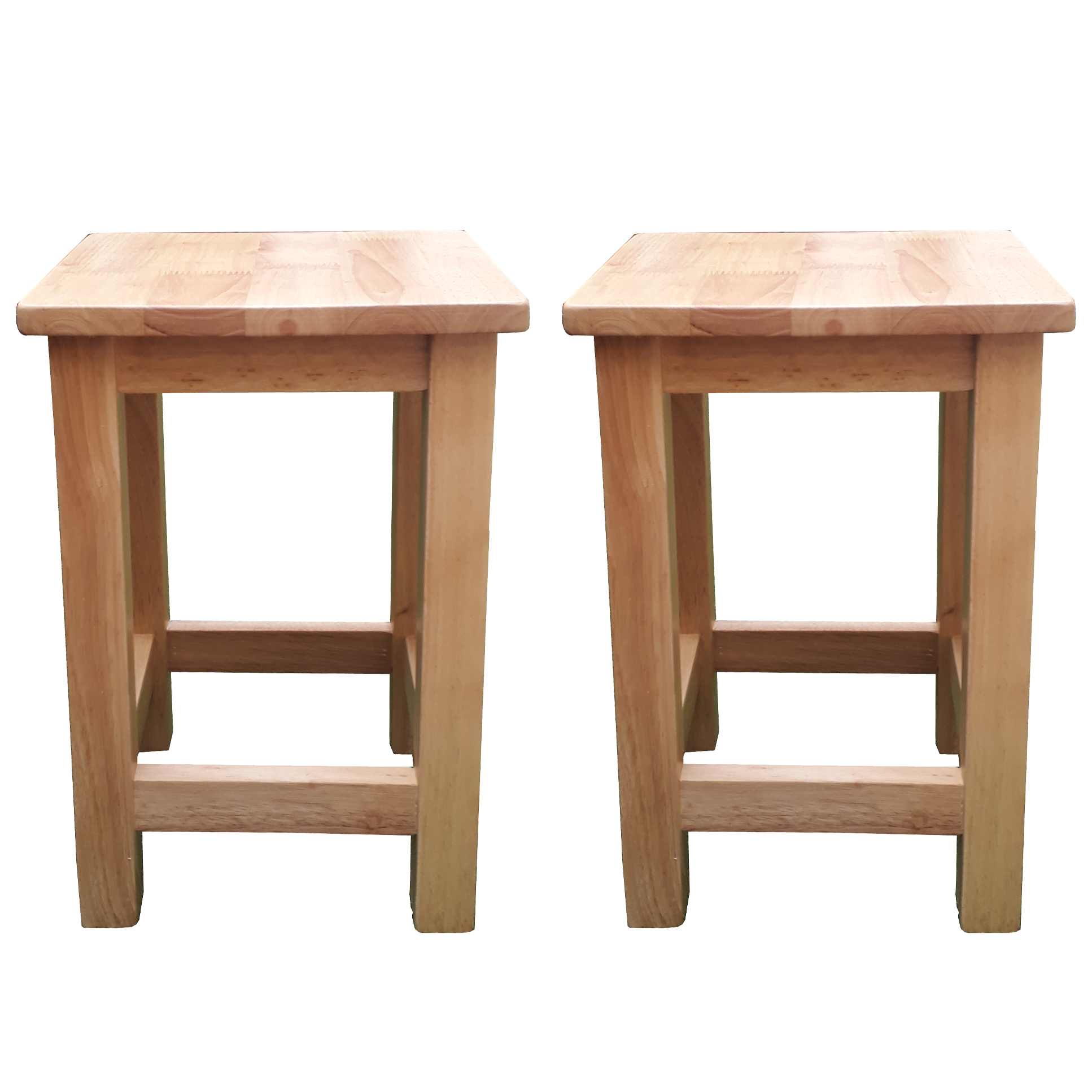 Ghế đôn gỗ cao su ghép chân ghế l 30x30x45cm
