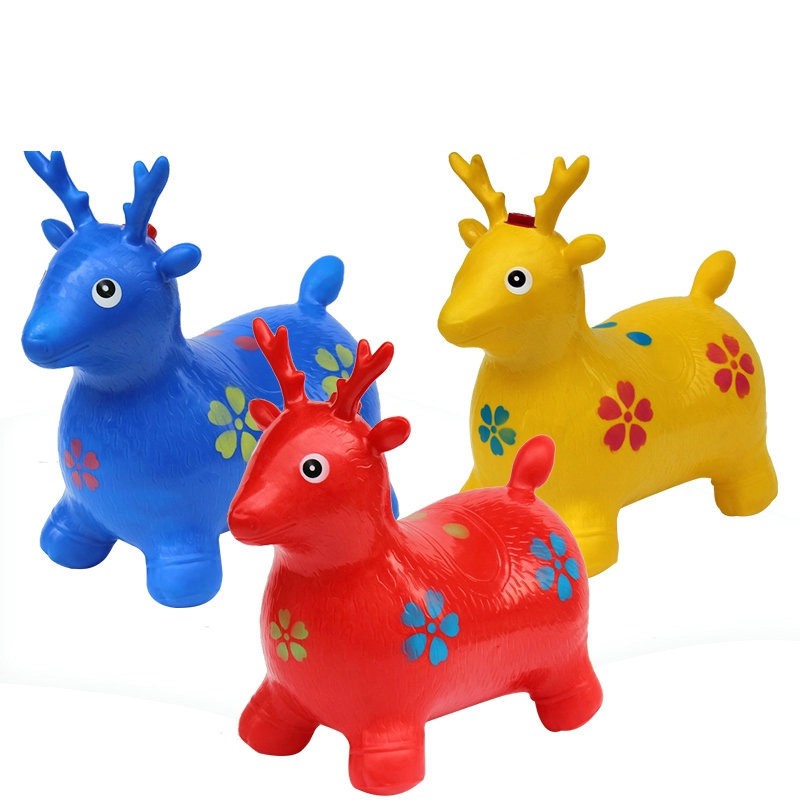 Thú Nhún Bơm Hơi Nội Địa Cao Cấp, Chính Hãng (Có Nhạc + Tặng Kèm Bơm)