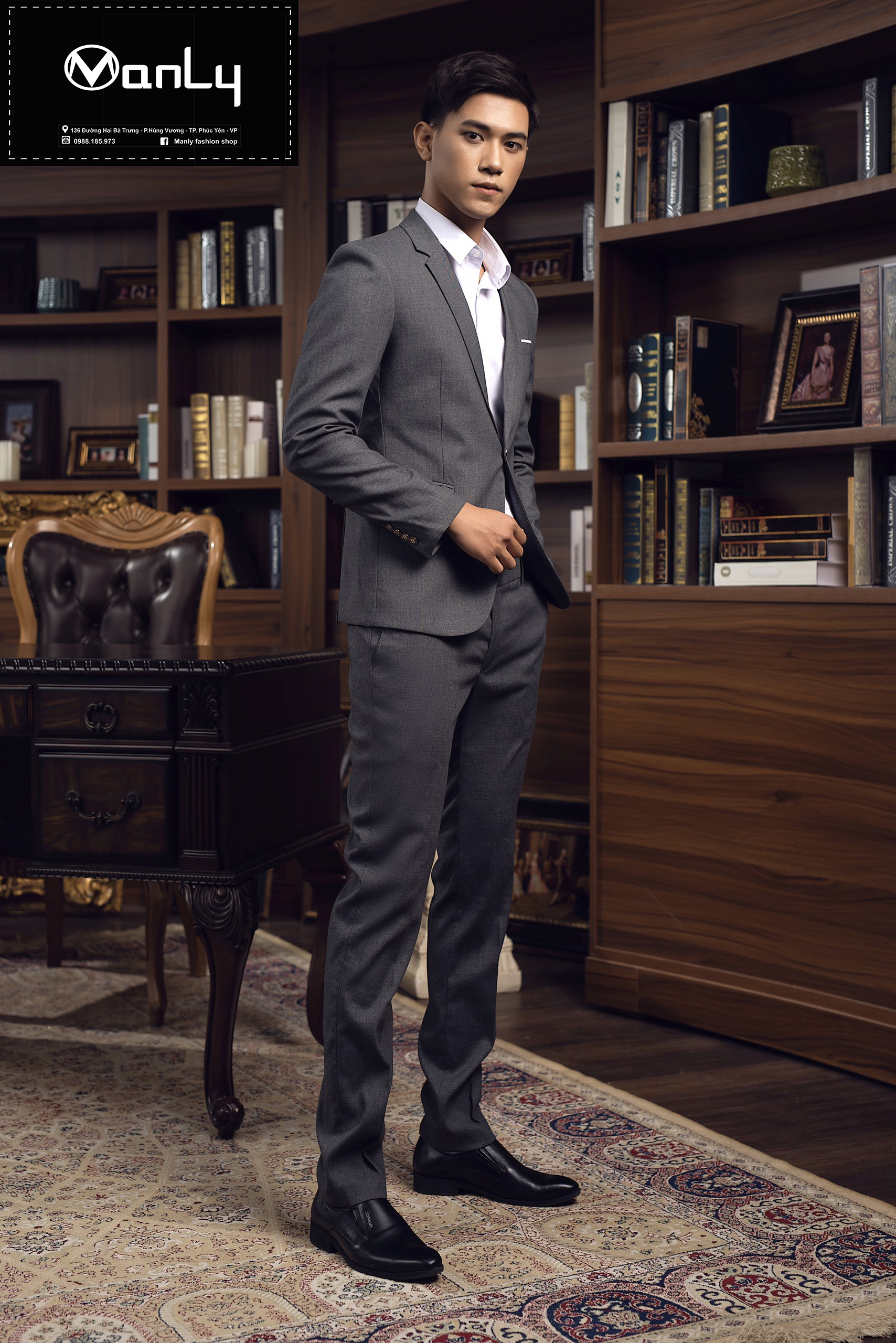Bộ Vest Nam Cao Cấp - Tặng móc treo vest và túi bọc vest
