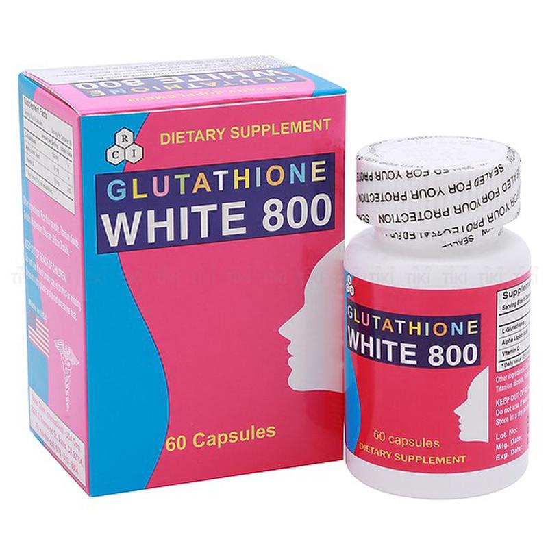 VIÊN UỐNG TRẮNG DA GLUTATHIONE WHITE 800 HỘP 60 VIÊN