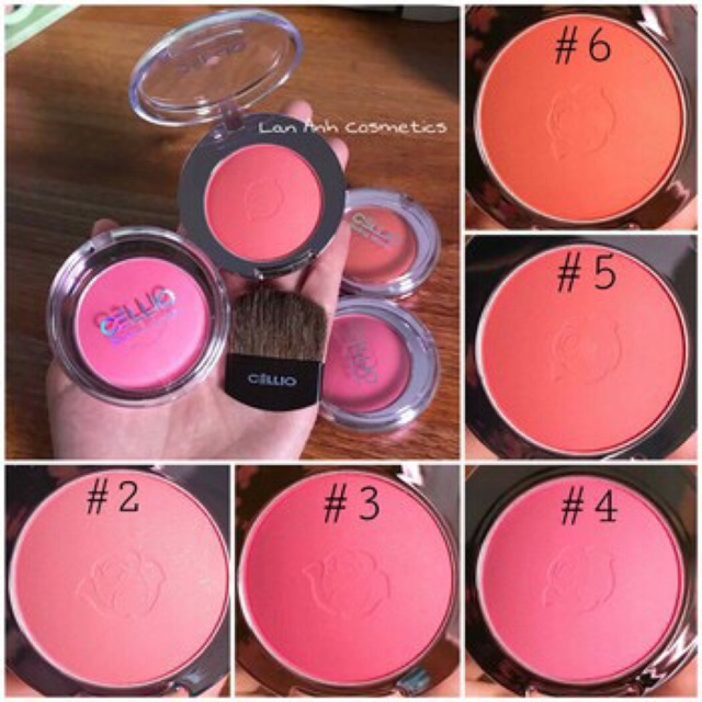 Phấn Má Hồng Ngọc Trai Cellio Shining Blusher