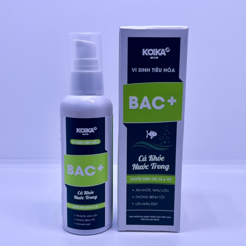 Koika BAC+ Men tiêu hoá cho cá - Vi sinh tiêu hoá chuyên dùng cho cá và tép cảnh