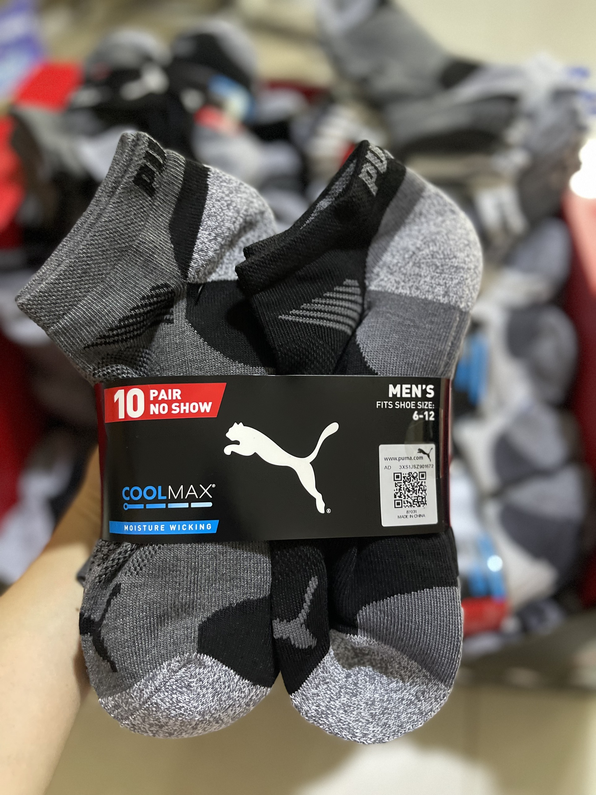 Vớ puma thương hiệu của mỹ set 10 đôi